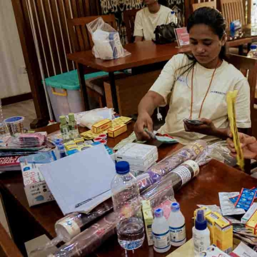 Kawan Sehat agents during a May 2025 medical training in East Sumba