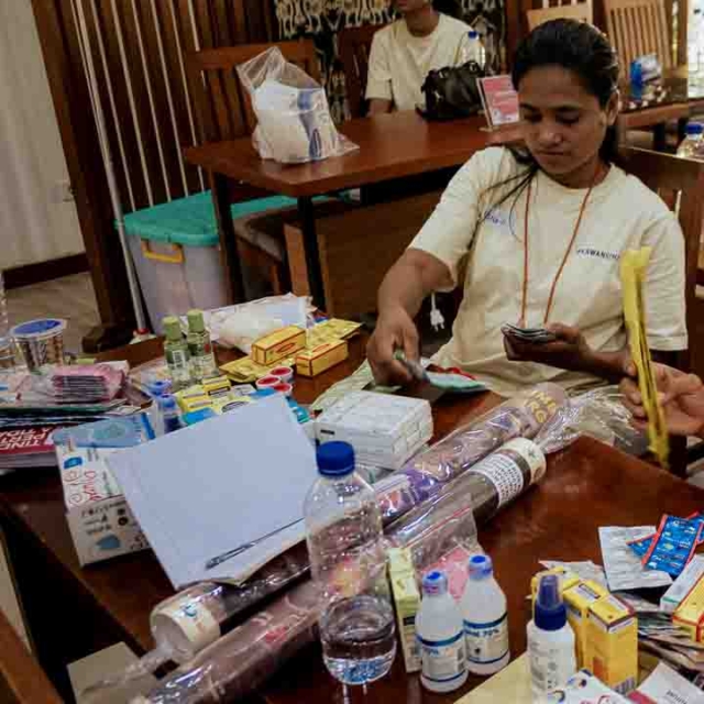 Kawan Sehat agents during a May 2025 medical training in East Sumba