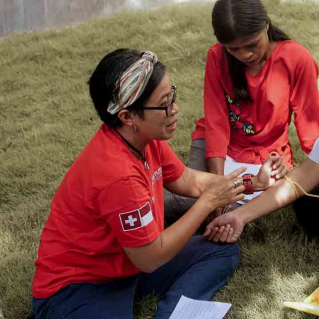 Kawan Sehat agents during a May 2025 medical training in East Sumba