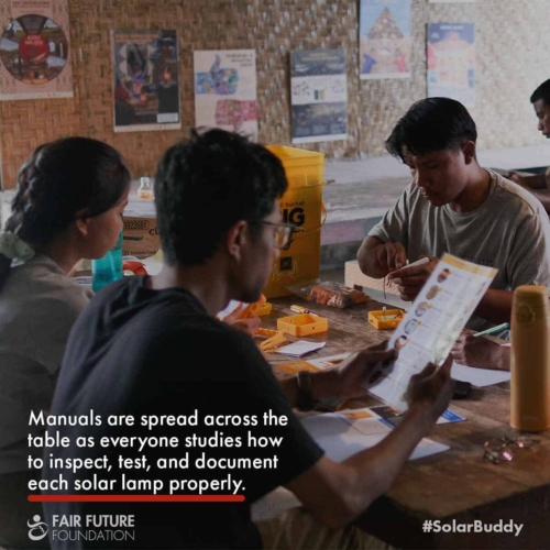 Preparing SolarBuddy QC at Rumah Kambera