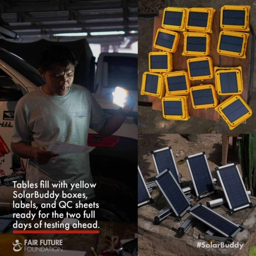 Preparing SolarBuddy QC at Rumah Kambera