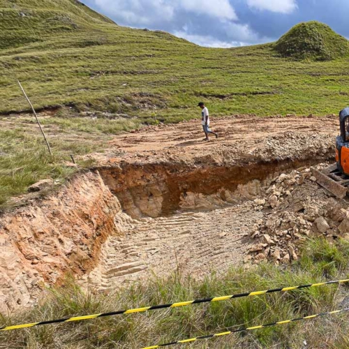 Construction of the 115 m³ Rainwater Reservoir in Laindatang

