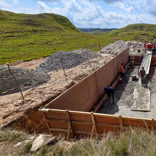 Construction of the 115 m³ Rainwater Reservoir in Laindatang

