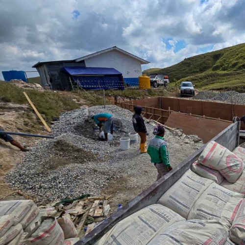 Construction of the 115 m³ Rainwater Reservoir in Laindatang

