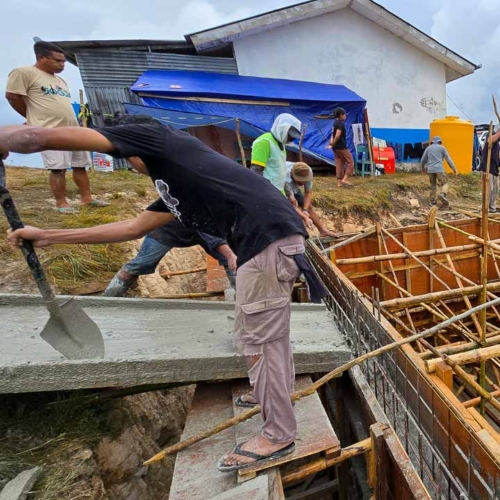 Construction of the 115 m³ Rainwater Reservoir in Laindatang

