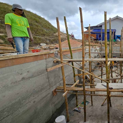 Construction of the 115 m³ Rainwater Reservoir in Laindatang

