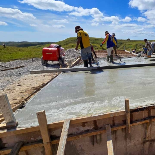 Construction of the 115 m³ Rainwater Reservoir in Laindatang

