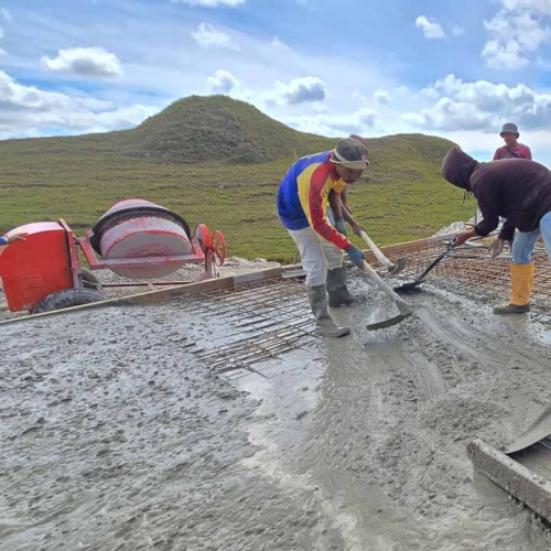 Construction of the 115 m³ Rainwater Reservoir in Laindatang

