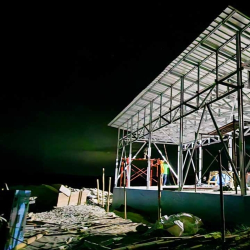 Construction of the 115 m³ Rainwater Reservoir in Laindatang

