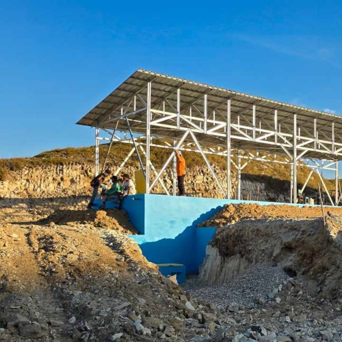 Construction of the 115 m³ Rainwater Reservoir in Laindatang

