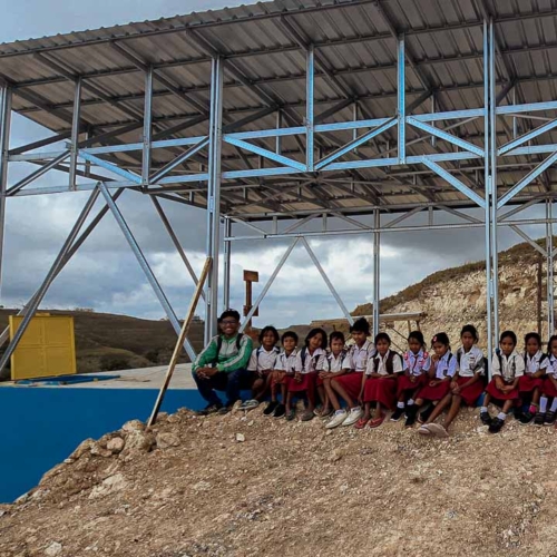 Construction of the 115 m³ Rainwater Reservoir in Laindatang

