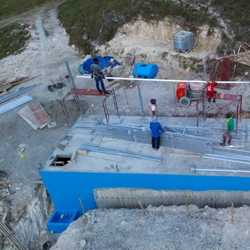 Construction of the 115 m³ Rainwater Reservoir in Laindatang


