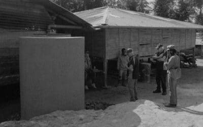 Rotary and Fair Future build water tanks in Hambarita