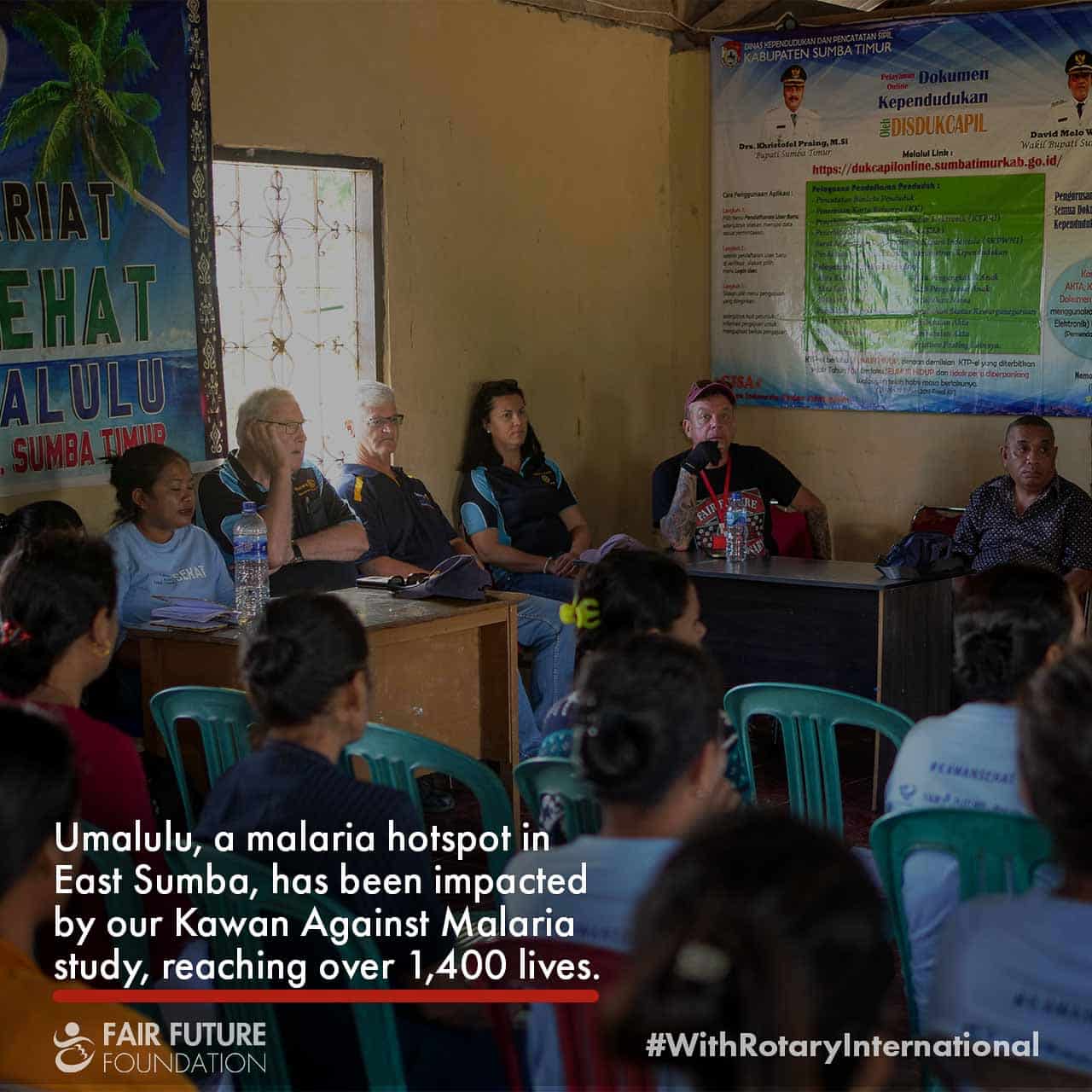 Malaria survey and net distribution in Umalulu