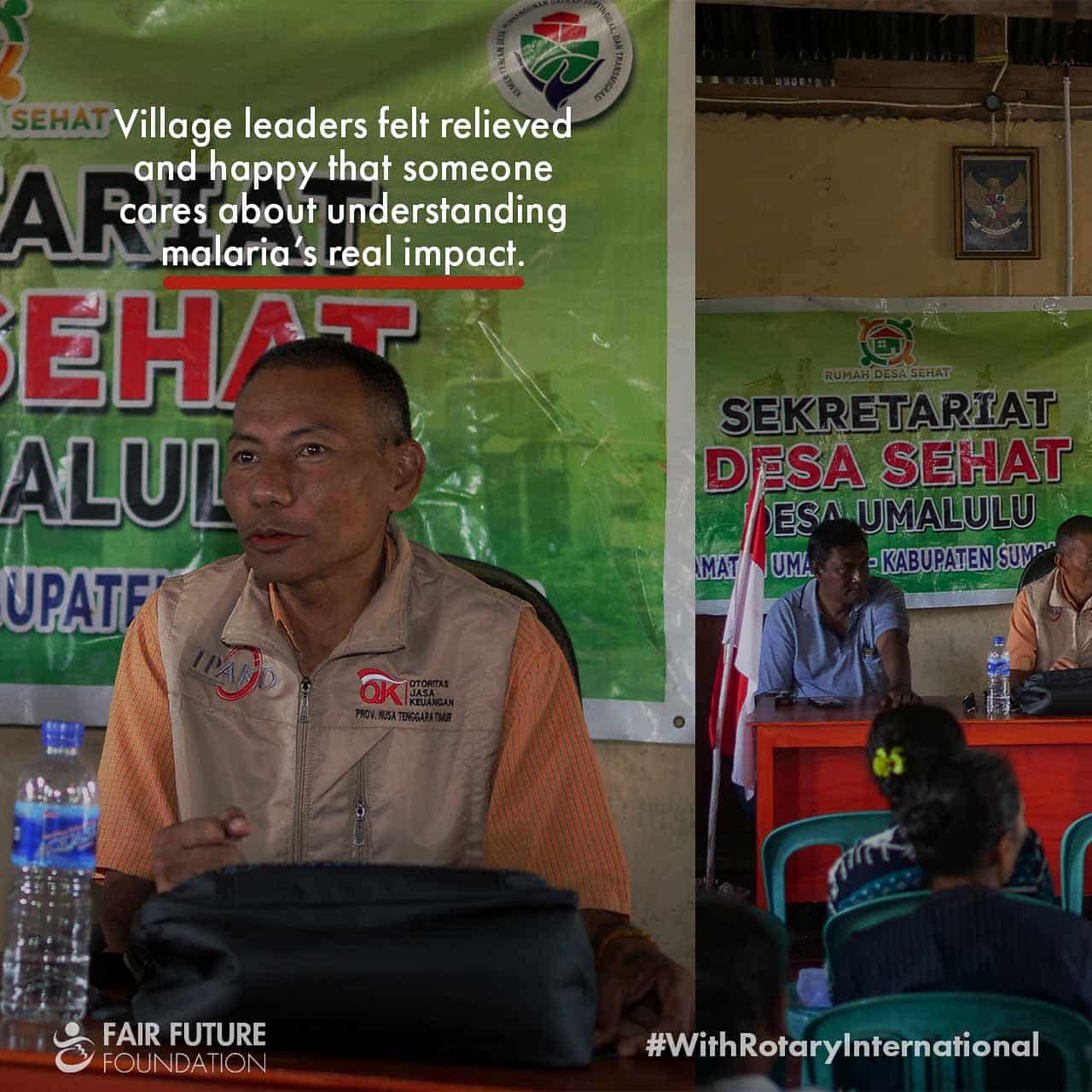 Malaria survey and net distribution in Umalulu