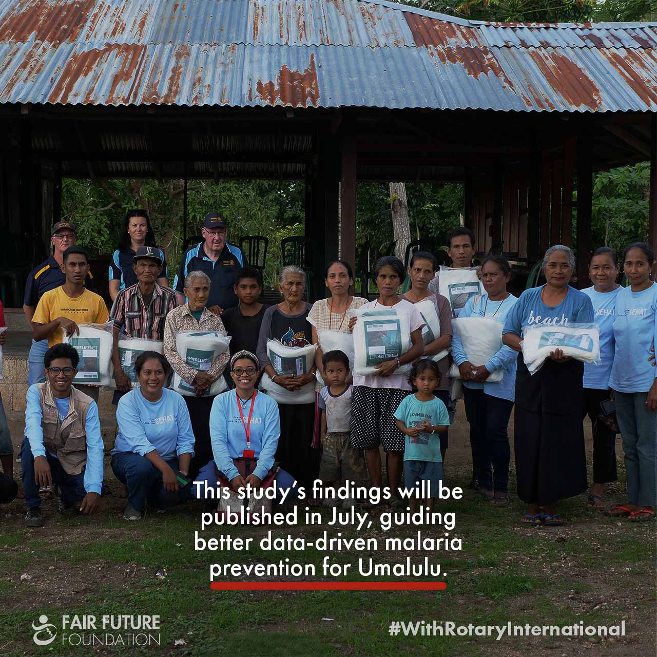 Malaria survey and net distribution in Umalulu