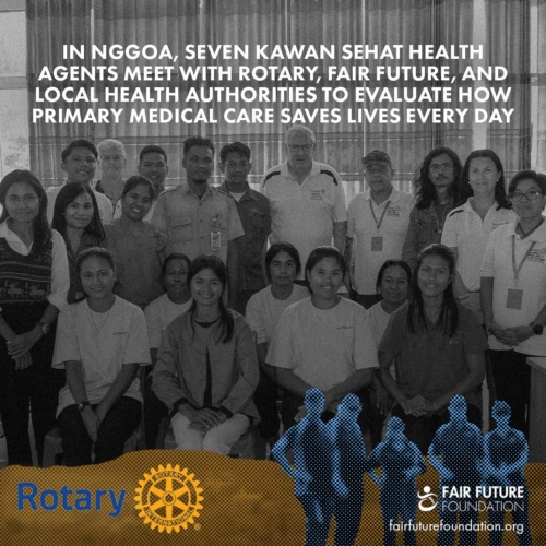 Nggoa health agents meet Rotary