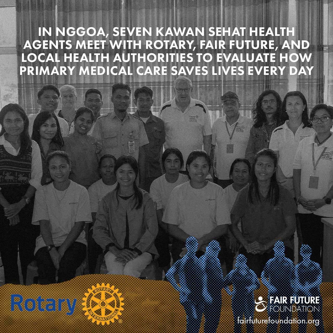 Nggoa health agents meet Rotary