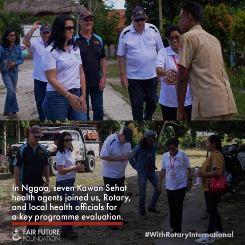 Nggoa health agents meet Rotary