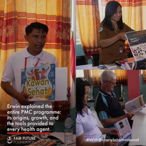 Nggoa health agents meet Rotary