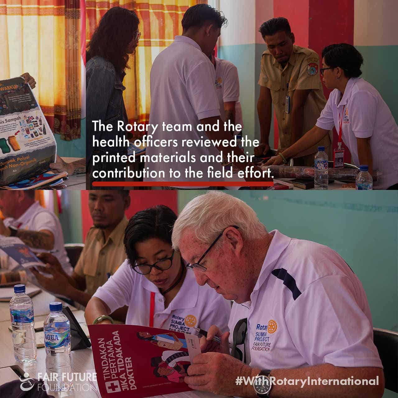 Nggoa health agents meet Rotary