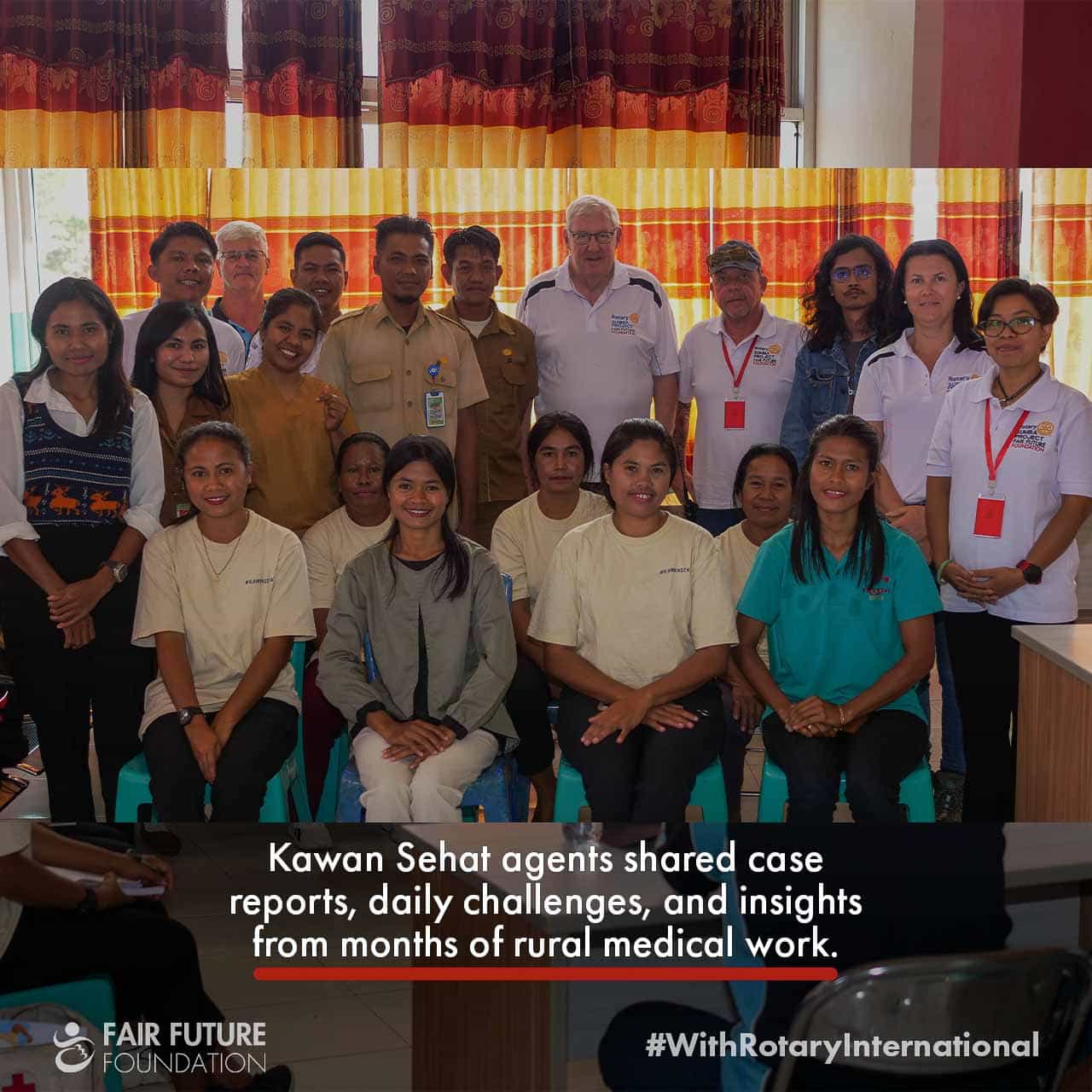Nggoa health agents meet Rotary