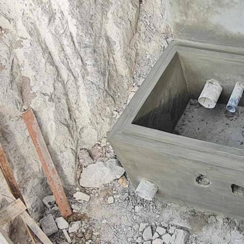 Construction of the 115 m³ Rainwater Reservoir in Laindatang


