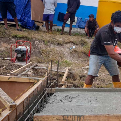 Construction of the 115 m³ Rainwater Reservoir in Laindatang

