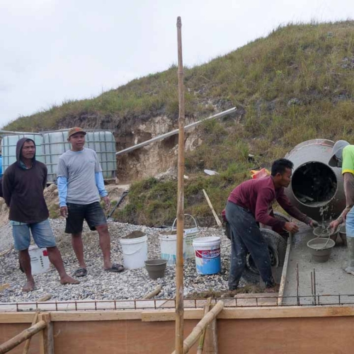 Construction of the 115 m³ Rainwater Reservoir in Laindatang

