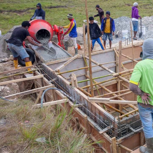 Construction of the 115 m³ Rainwater Reservoir in Laindatang

