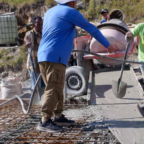 Construction of the 115 m³ Rainwater Reservoir in Laindatang

