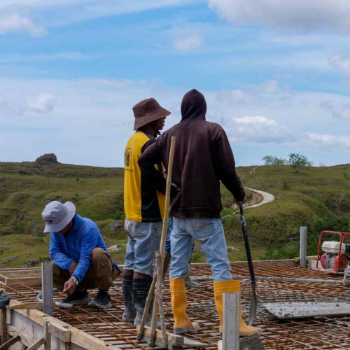 Construction of the 115 m³ Rainwater Reservoir in Laindatang

