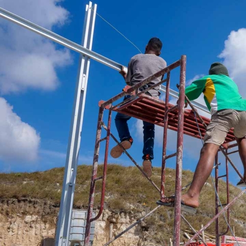 Construction of the 115 m³ Rainwater Reservoir in Laindatang


