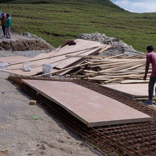 Construction of the 115 m³ Rainwater Reservoir in Laindatang

