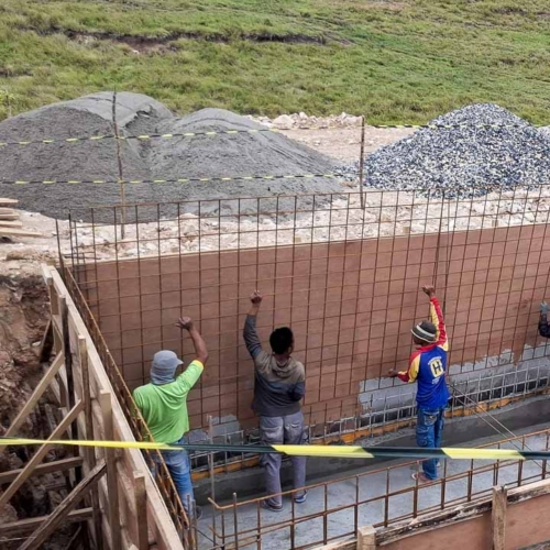 Construction of the 115 m³ Rainwater Reservoir in Laindatang


