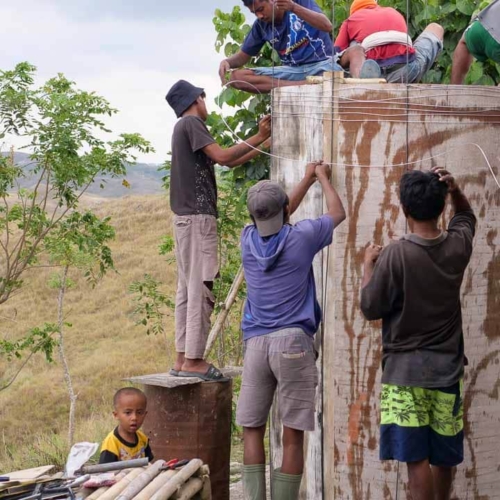 Ferro Cement Reservoir Construction in Hambarita