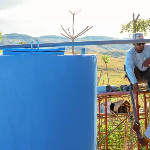 Ferro Cement Reservoir Construction in Hambarita