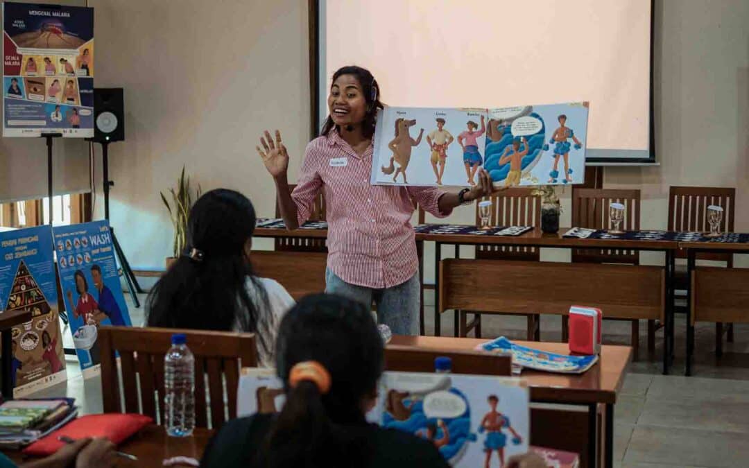 Kawan Sehat agents in training session led by Fair Future Foundation