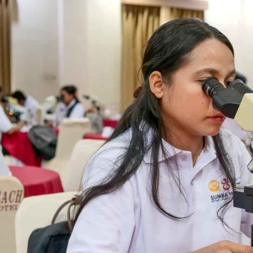 Malaria diagnostics training for all East Sumba analysts