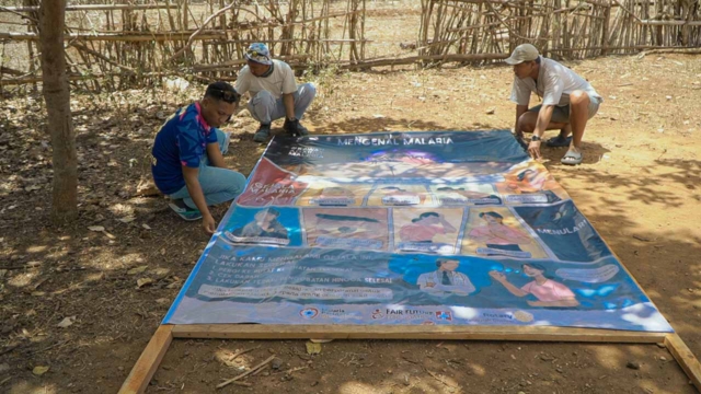 Malaria education billboards East Sumba Malaria education billboards East Sumba