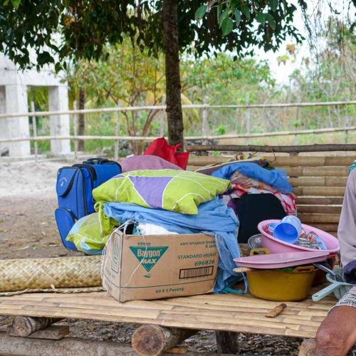IRS malaria spraying East Sumba