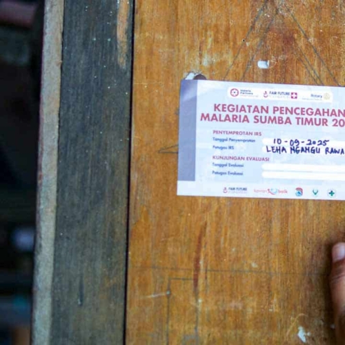 IRS malaria spraying East Sumba