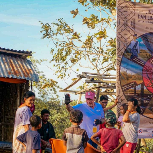Malaria education billboards East Sumba
