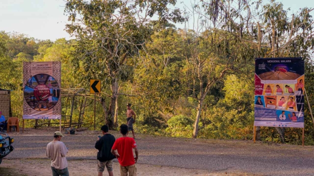 Malaria education billboards East Sumba Malaria education billboards East Sumba