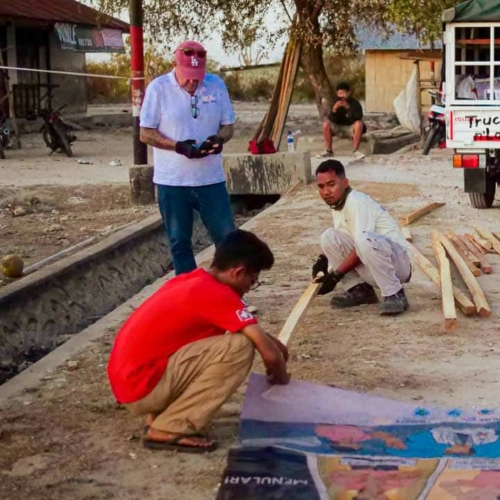 Malaria education billboards East Sumba