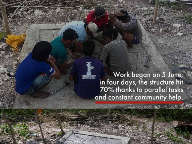 Wai Kahingir 4,400L rainwater tank Hambarita East Sumba