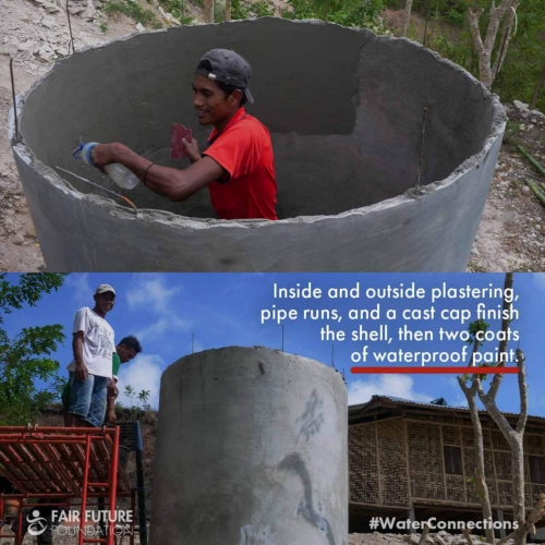 Wai Kahingir 4,400L rainwater tank Hambarita East Sumba Wai Kahingir 4,400L rainwater tank Hambarita East Sumba