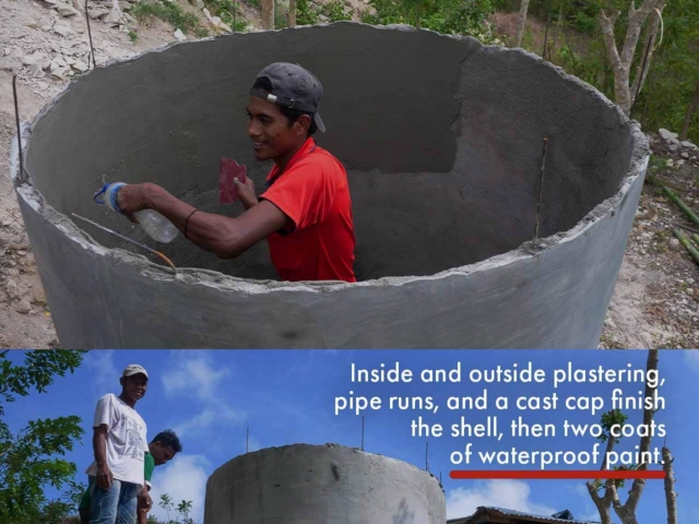 Wai Kahingir 4,400L rainwater tank Hambarita East Sumba