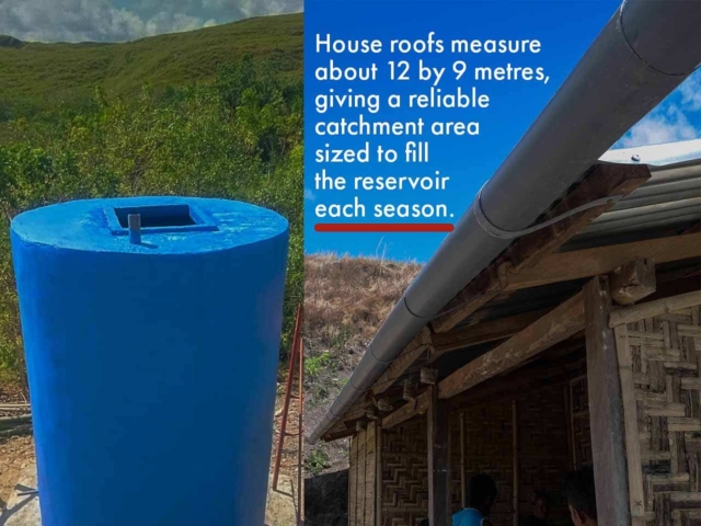 Wai Kahingir 4,400L rainwater tank Hambarita East Sumba