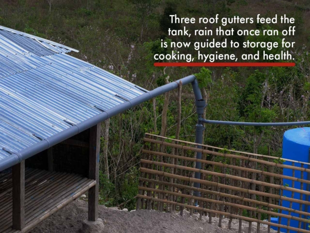 Wai Kahingir 4,400L rainwater tank Hambarita East Sumba